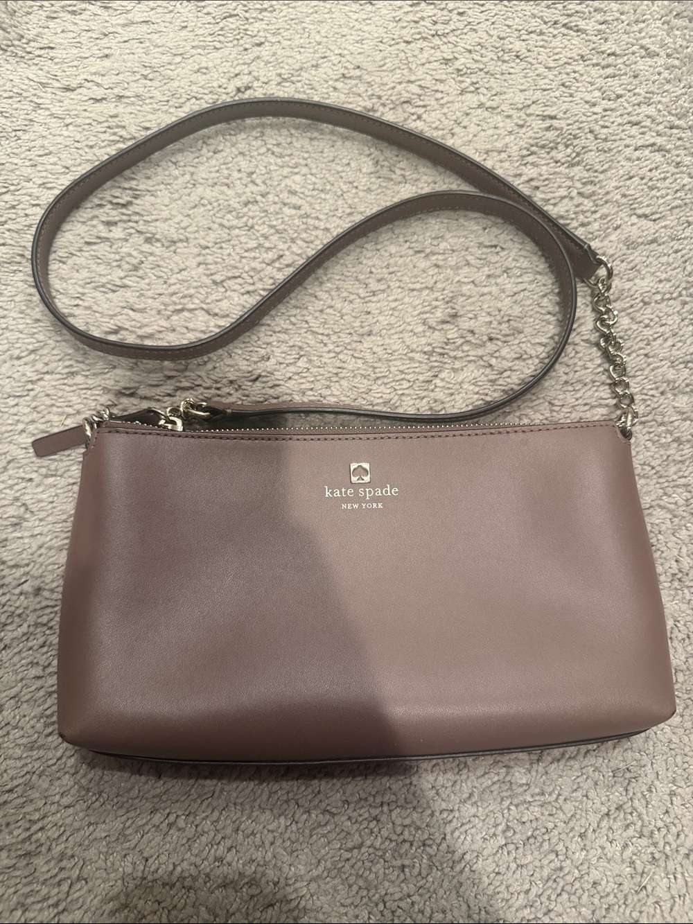 kate spade Dusty Mauve Leather Crossbody Bag